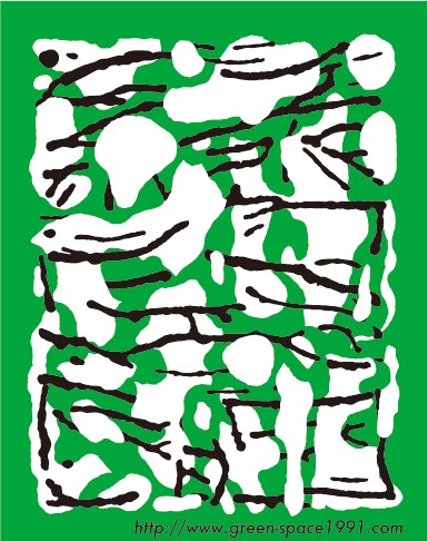 三重野龍によるGREEN SPACEのイメージイラスト